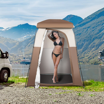 VEVOR Douchetent, Omkleedtent, Toilettent, 66" x 66" x 88" Tent, 1 Persoons Kleedkamer, Privacytent met Zakken, Ophangtouw & Waslijn, voor Aankleden, Omkleden, Toilet, Badkamer