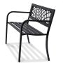 VEVOR tuinbank terrasbank van metaal, 1163 mm parkbank rustbank 218 kg draagvermogen, 3 persoons tuin- en parkbank met rugleuning en armleuningen, vintage bank voor tuin, park, binnenplaats, veranda