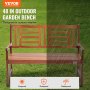 VEVOR tuinbank 122cm hout 318kg parkterras parkbank 3 zits