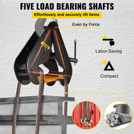 VEVOR Balkklem Dragerklem 1 Ton Hefvermogen Montageklem van Staal 75 mm-220 mm