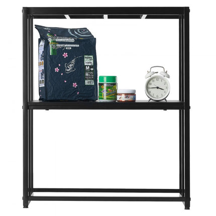 VEVOR Aquariumstandaard, 20 gallon aquariumstandaard, 25" x 13" x 30" stalen schildpadtankstandaard, 180 lb laadvermogen, reptielentankstandaard met opbergruimte, hardwareset en antislipvoetjes