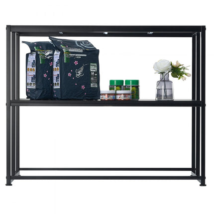 VEVOR aquariumstandaard, 40 gal aquariumstandaard, 927 x 470 x 750 mm stalen schildpadtankstandaard, 152 kg laadvermogen, reptielentankstandaard met opbergruimte, hardwareset en antislipvoeten zwart