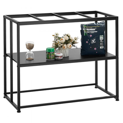 VEVOR aquariumstandaard, 40 gal aquariumstandaard, 927 x 470 x 750 mm stalen schildpadtankstandaard, 152 kg laadvermogen, reptielentankstandaard met opbergruimte, hardwareset en antislipvoeten zwart