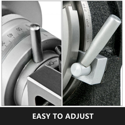 Scheidingsdraaitafel 200 mm horizontaal-verticaal verdeelkop draaibaar CNC