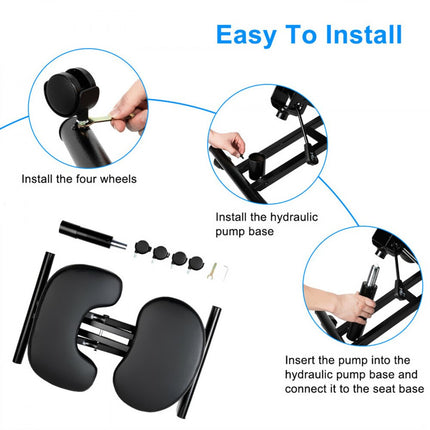 VEVOR Ergonomische knielende stoel Verstelbare kruk Meubelkussens Verfraaien heupen