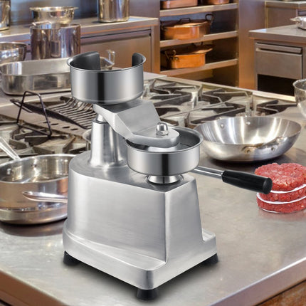 VEVOR Commerciële Burger Patty Maker, 100 mm / 4 "Hamburger Beef Patty Maker, Heavy Duty Food Grade roestvrijstalen kom Burger Press, Keukenvleesvormmachine met 1000 stuks Patty Papi