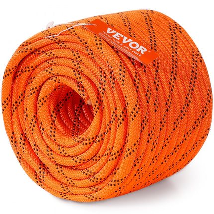 VEVOR Arborist boomklimtouw, dubbel gevlochten polyester 3/8" x 120ft