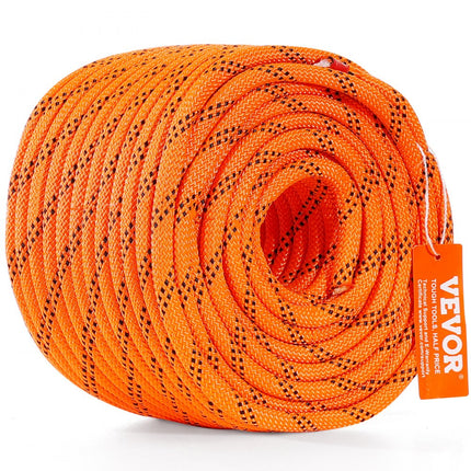 VEVOR Arborist boomklimtouw, dubbel gevlochten polyester 3/8" x 120ft