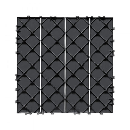 VEVOR 36x terrastegels kliktegels balkontegels 30x30cm donkergrijs