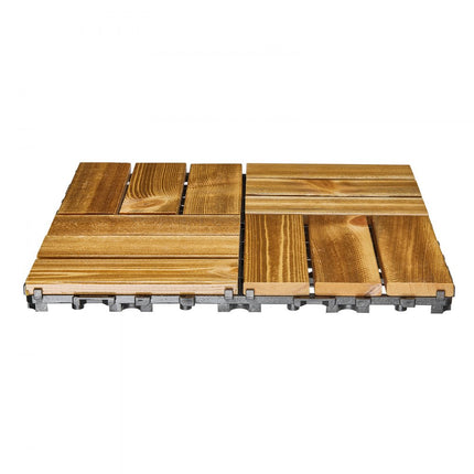 VEVOR 10x terrastegels kliktegels balkontegels 30x30cm houtlook