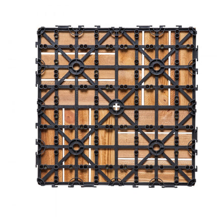 VEVOR 10x terrastegels kliktegels balkontegels 30x30cm houtlook