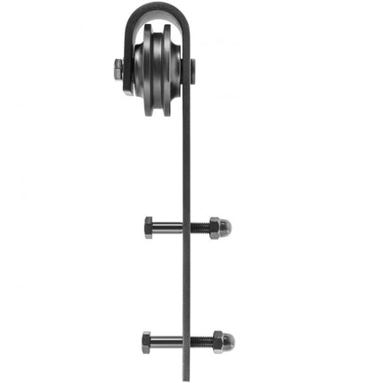 VEVOR Track Kit Deur 366 cm Houten Deur Track Kit 150 kg Laadvermogen Schuifdeur Hardware Roller Track Rail Kit Gemaakt van Koolstofstaal met Stabiele Ontwerpdetails Geschikt voor 35-45 mm Dikke Deur