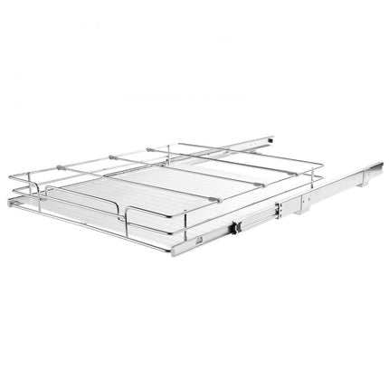 VEVOR Uittrekbare spoelkastplank, keukenkast, kruidenrek, 432 x 533 x 63,5 mm, spoelbakplank, uittrekbare kast, 13 kg, heavy-duty organizer, onderkastplank, spoelbakkast, staal