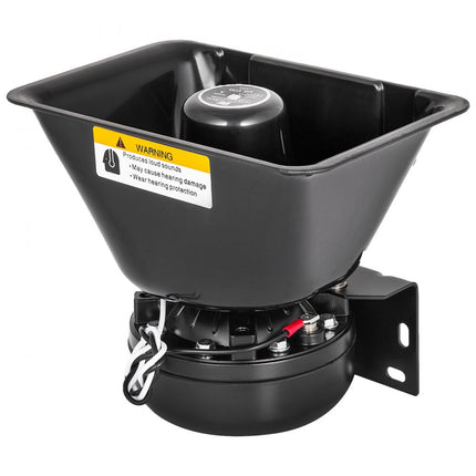 VEVOR auto-waarschuwingsalarmluidspreker 200W 12V, autosirene alarmhoorn 7 tonen universele politie, brandscherm, hoorn, luidspreker, kunststof waarschuwingshoorn, alarmluidspreker met handmicrofoon