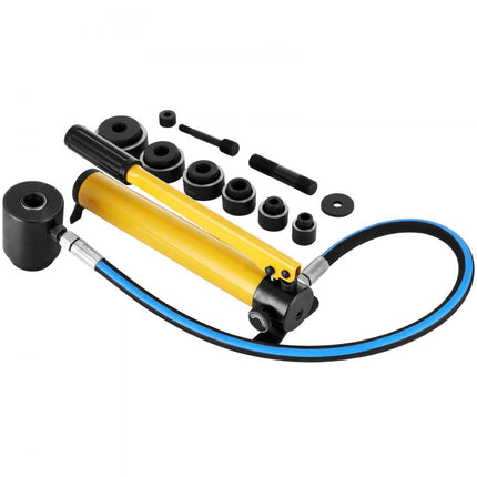 VEVOR 10 Ton 6 Matrijzen Hydraulische Knockout Punch Driver Kit 1/2"-2" Elektrische Set Cutter