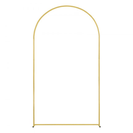 VEVOR Set van 2 huwelijksbogen metalen huwelijksboog bloemen ballonframe decoratie goud