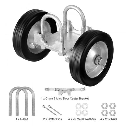 VEVOR schuifdeurbeslagset schuifdeurrolbeslag tot 272kg 146x270mm