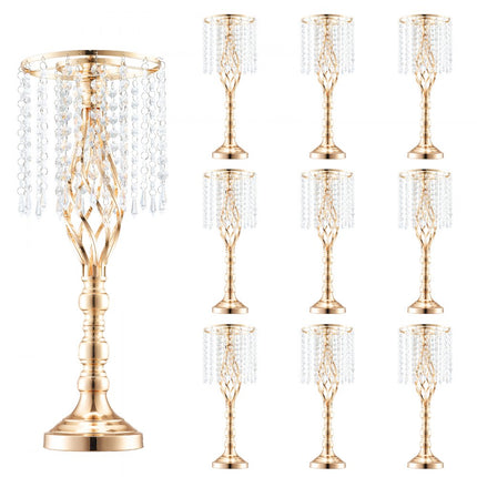 VEVOR 10x 55cm gouden bloemenstandaard moderne bloemenvaas bruiloft decoratie vazen