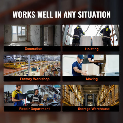 VEVOR elektrische takelsteunstang, 1000 kg laadvermogen, elektrische takelbeugel, koolstofstalen takelframe, steigermontage takelstang, takelkolom voor hijsen