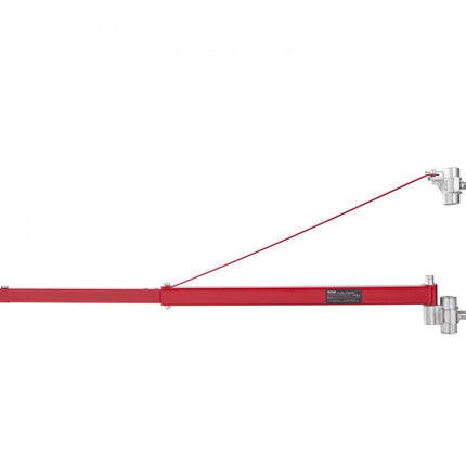 VEVOR Elektrische takelsteunarm 600 kg draagvermogen, elektrische takelhouder zwenkarm Stalen takelframe 180 ° draaibaar steigertakel Hefarm Lier Takelarm voor hijswerkplaats Garage