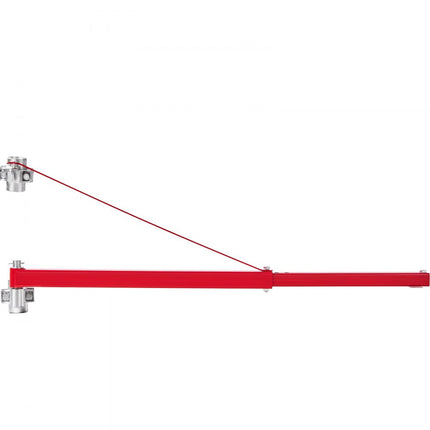 VEVOR Elektrische takelsteunarm 600 kg draagvermogen, elektrische takelhouder zwenkarm Stalen takelframe 180 ° draaibaar steigertakel Hefarm Lier Takelarm voor hijswerkplaats Garage