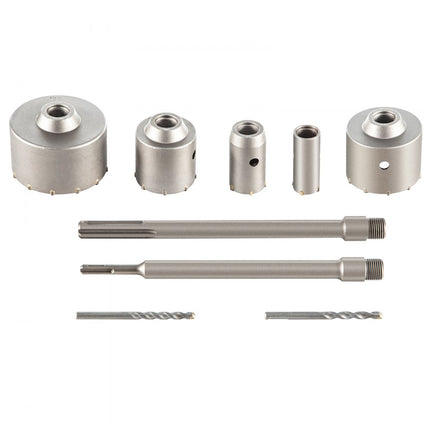 VEVOR Beton Gatenzaagset30-100mm Beton Cement Stenen Muur Boor 4 in 1 Holle Boorkroon van Koolstofstaal Gebruikt voor AC-buizen Waterleidingen