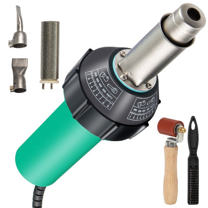 VEVOR Laspistool Kunststof 1600W PVC Lassenpistool 50HZ Lassen Heteluchtpistool Geschikt voor Las-, Groef-, Onderhouds- en Constructiewerkzaamheden van PVC-vloeren, Rubberen Vloeren en andere Vloeren