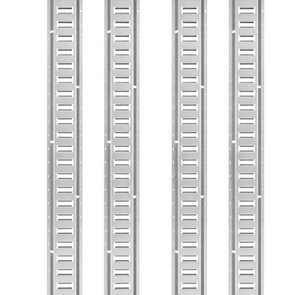 VEVOR E-Track railset, 24-delige 1524 mm E-trackset inclusief 8 stalen rails en 8 O-ringankers en 8 spanbanden met D-ring, bevestigingsaccessoires voor vrachtmotoren en fietsen, 907 kg laadvermogen