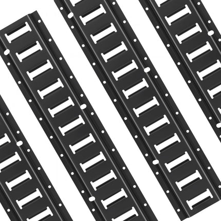 VEVOR E-Track railset, 2 voet stalen rails, 4 stuks, draagvermogen tot 2000 lbs, zware rails met schroeven voor garages, bestelwagens, aanhangwagens, motorfietsbevestigingen, ATV-bevestigingen