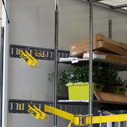 VEVOR E-railbevestigingsrailset Sjorrails 30st 1,52m Gesloten Vrachtaanhangwagen