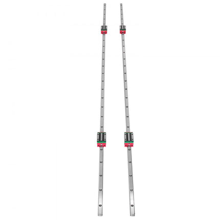 VEVOR Lineaire Rails 15-1500mm 2x Lineaire Geleidingsrail 4x Vierkant Type Lagerblok Matige Kosten