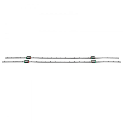 VEVOR Lineaire Rails 15-1500mm 2x Lineaire Geleidingsrail 4x Vierkant Type Lagerblok Matige Kosten