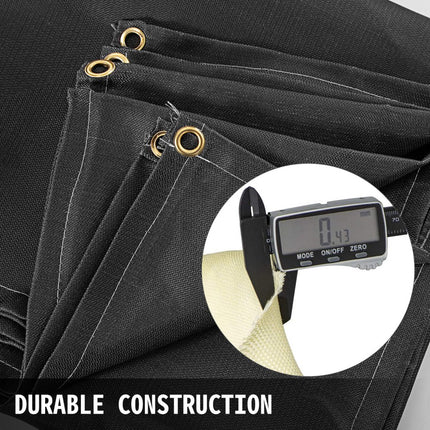 VEVOR Lasdeken Lasdeken 10'x10' Zweet Hittebescherming Stof Branddeken