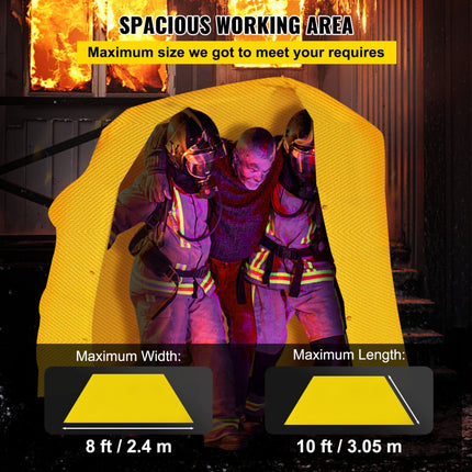 VEVOR Lasdeken Lasdeken 8'x10' Zweet Hittebescherming Stof Branddeken Geel