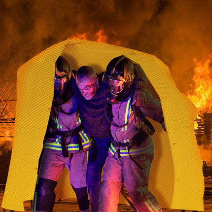 VEVOR Lasdeken Lasdeken 8'x10' Zweet Hittebescherming Stof Branddeken Geel