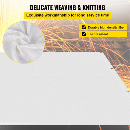 VEVOR lasdeken lasdeken hittewerende stof blusdeken 2,44x3,05m