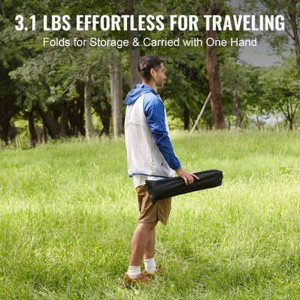 VEVOR klaptafel campingtafel 565x460x405 mm, opvouwbare tuintafel balkontafel multifunctionele tafel 30 kg belastbaar aluminium campingtafel klaptafel hittebestendig draagbaar