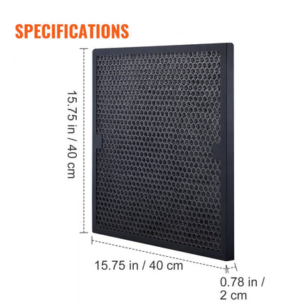 VEVOR actieve koolfilter, 3 stuks, 16" x 19" luchtfiltervervanging, hoog rendement niveau 2 filters, compatibel met BlueDri en VEVOR scrubber, luchtreiniger, waterschadeherstelapparatuur