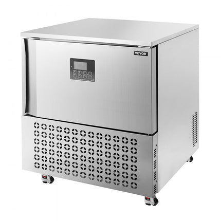 VEVOR 114L commerciële snelvriezer, 5 laden, snelkoeler, zeevruchten