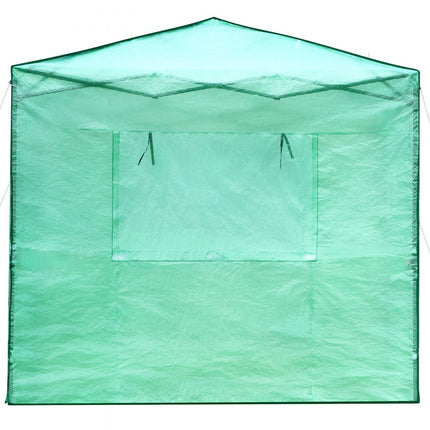 VEVOR foliekas 2,4 x 1,83 x 2,4 m, kas pop-up, draagbare kas met deuren en ramen, zeer sterke PE-afdekking en gepoedercoate stalen constructie