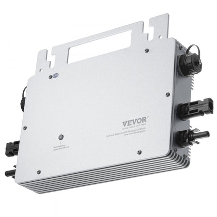 VEVOR Solar Grid Tie Micro-omvormer, 600W IP67 waterdichte Solar Micro-omvormer, zonne-energie Grid Tie-omvormer, DC 18-50V bedrijfsspanning met APP WiFi-antenne voedingskabel