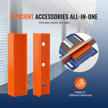 VEVOR bankschroef 110 mm max. opening machinebankschroef van gietijzer gepoedercoate parallelle bankschroef 7KN klemkracht 21 mm klemdiepte ideaal voor freesmachine boorschaafmachine