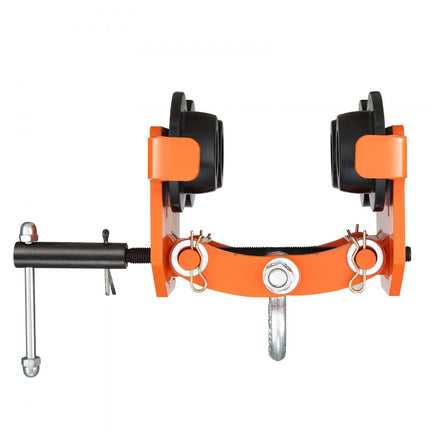 VEVOR handmatige trolley, draagvermogen van 4400 lbs/2 ton, duwbalkwagen met dubbele wielen, verstelbaar voor I-balk flensbreedte 2,8" tot 6,7", zware garagelift van gelegeerd staal voor