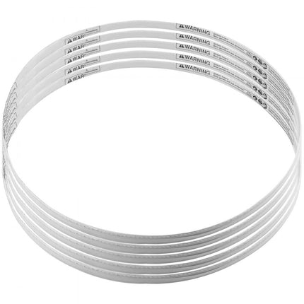 VEVOR 5 stuks botzaagmachine zaagblad 2020 x 16 x 0,56 mm, elektrische botsnijmachine zaagblad compatibele modellen SJY-F250BE, harde botten, bevroren vlees, vis etc.