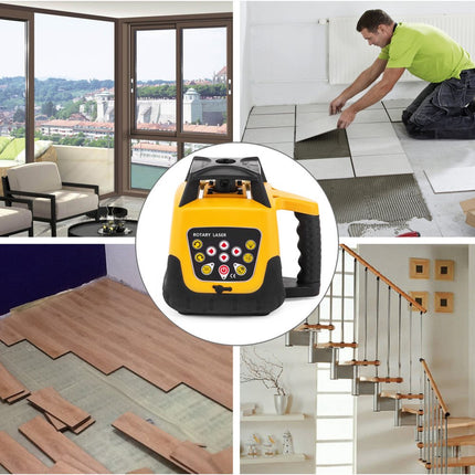 VEVOR Bouw Laser Roterende Laser Laser Waterpas Kruislijn Laser Rotary Laser Level Red Beam 500m Range Waterproof Building Self-Leveling