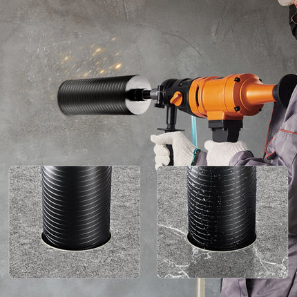 VEVOR diamantboor kernboor, 108 mm natte/droge diamantkernboor voor bakstenen en blokken, betonkernboor met geleideboor en zaagblad, 241,3 mm boordiepte, 5/8"-11 binnendraad