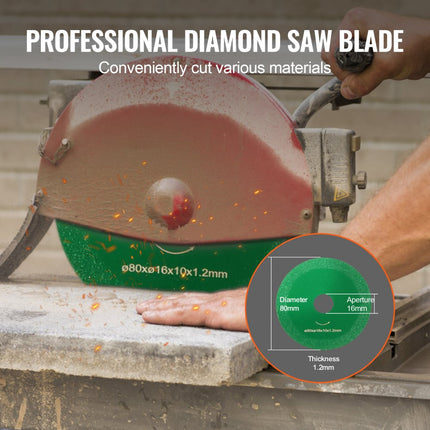 VEVOR diamantboor kernboor, 108 mm natte diamantkernboor, 355 mm boordiepte betonkernboor met zaagblad, 1-1/4"-7 binnendraad, laserlassen, diamant natte kernboor voor betonstenen