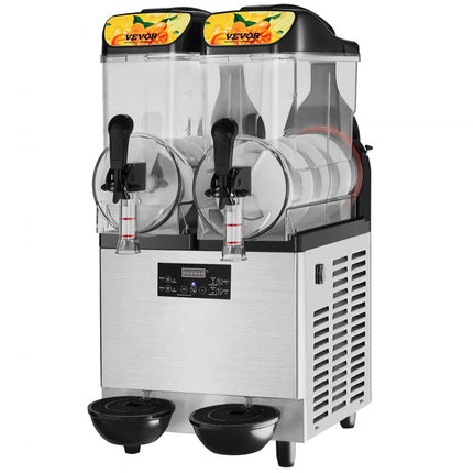 VEVOR Commerciële Slushy Machine 24L Single Bowl 50 Cup Margarita Maker 500W RVS Margarita Smoothie Frozen Drink Maker Slushie Machine voor Party Cafe Restaurants Bars Etc.