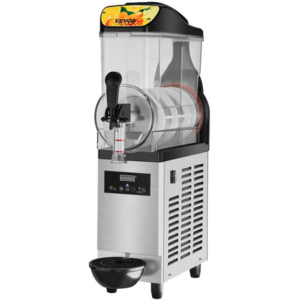 VEVOR Commerciële Slushy Machine 12L Single Bowl 25 Cup Margarita Maker 500W RVS Margarita Smoothie Frozen Drink Maker Slushie Machine voor Party Cafe Restaurants Bars Etc.