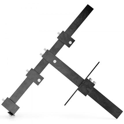 VEVOR Kasthardwaremal Verstelbare ponslocator 0-25 cm verticaal, Kasthardwaremal 0-20 cm Horizontaal Boorgeleider Ponslocator Aluminiumlegering Boorponslocator Laden etc.